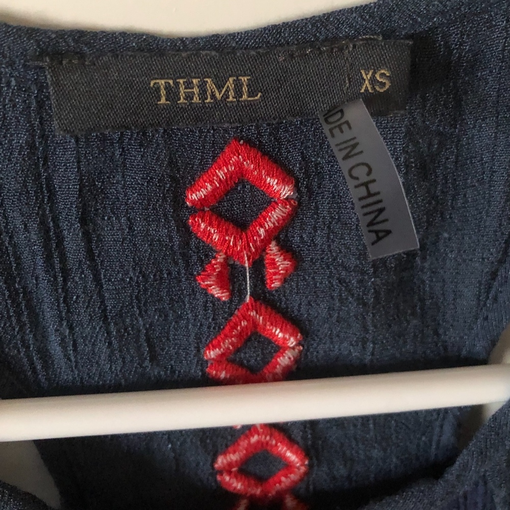 THML Navy Embroidered Tank - Picture 2 of 2